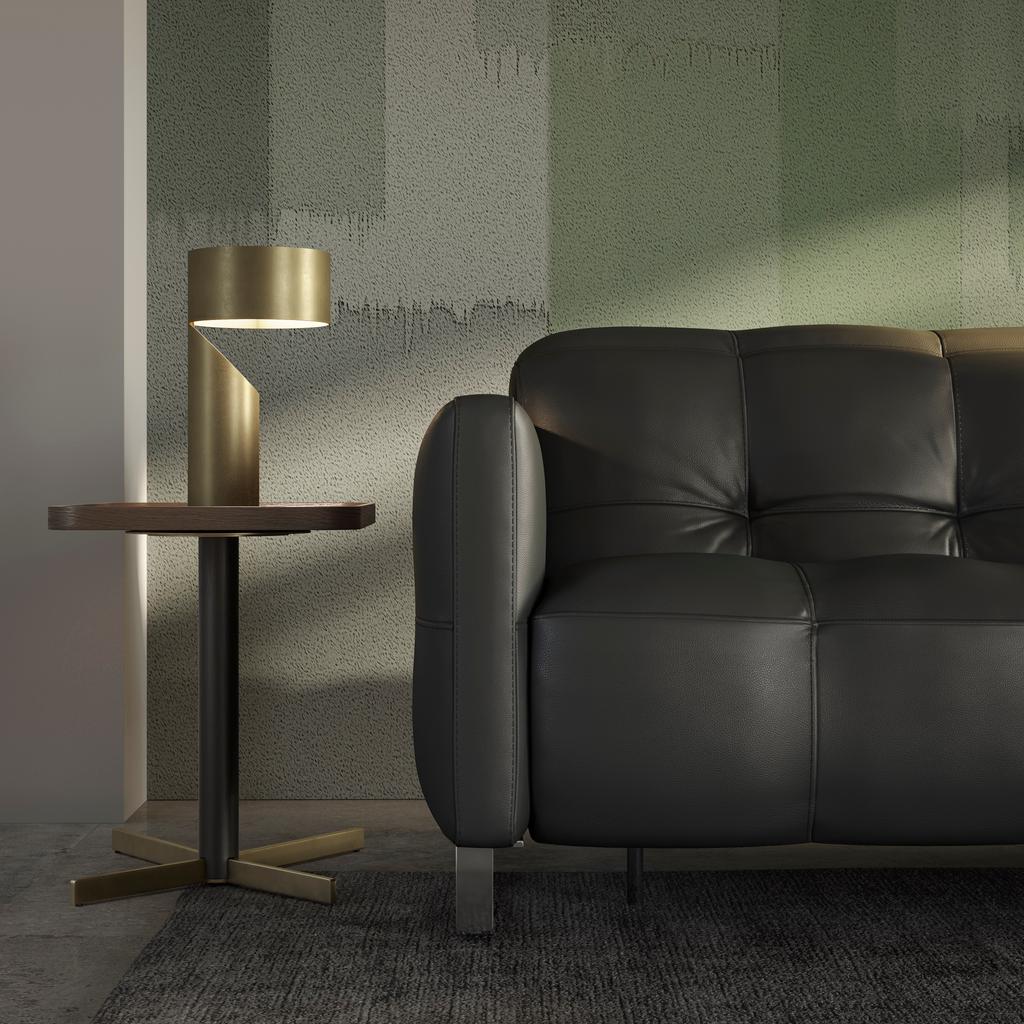 Close-up detail of the Fero sofa, also known as the Natuzzi Philo, highlighting the precision stitching and premium leather upholstery. The softly padded armrest and structured form showcase the craftsmanship and attention to detail synonymous with Italia