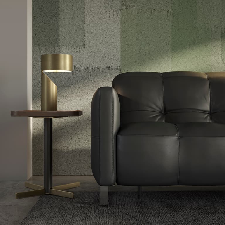 Close-up detail of the Fero sofa, also known as the Natuzzi Philo, highlighting the precision stitching and premium leather upholstery. The softly padded armrest and structured form showcase the craftsmanship and attention to detail synonymous with Italia